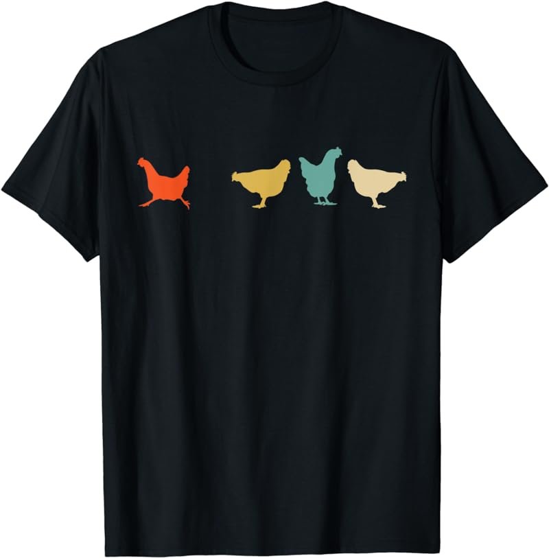 Vintage Chickens Funny Cute Chicken Pet Owner Gift Farm T-Shirt
