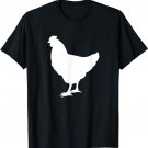Chicken Silhouette Poultry Lover T-Shirt