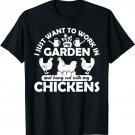 Chicken Lover Gifts Women Men Gardening Planters Vegetable T-Shirt