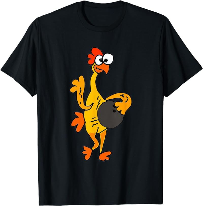Funny Rubber Chicken Bowling T-shirt