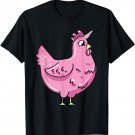 Funny Chicken Unicorn Illustration Farmer Poultry Love T-Shirt