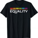 We Rise Together Black Pride BLM LGBT Ally Bars Equality T-Shirt
