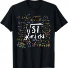 Square Root Of 81 9th Birthday 9 Year Old Gifts Math Bday T-Shirt