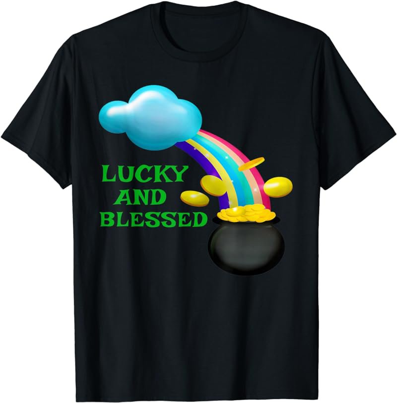 Rainbow St. Patricks Day Family Pot Of Gold T-Shirt