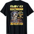 Grumpy Old Electrician You're About To Exceed (on back) T-Shirt