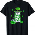 Dabbing Siberian Husky St Patrick's Day T-Shirt
