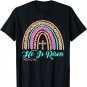 He Is Risen Christian Easter Rainbow Leopard Women Mom Gift T-Shirt