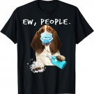 Basset Hound Ew People Wearing A Face Mask T-Shirt