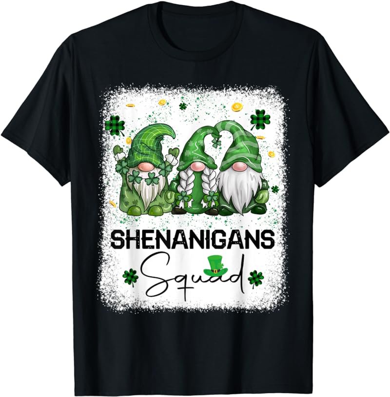 Bleached Shenanigans Squad St Patricks Day Gnomes Irish Tee T-Shirt