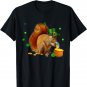 St Patricks Day Squirrel Shirt Funny Squirrel Leprechaun Hat T-Shirt