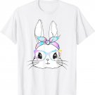 BUNNY RABBIT FACE Sunglasses Tie Dye Boys Men Kids Easter T-Shirt