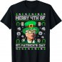 Merry 4th Of St Patrick's Day Joe Biden Leprechaun Hat Ugly T-Shirt