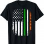 Irish american St Patricks day with US and Ireland flag T-Shirt