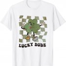 One Lucky Dude Retro Shamrock St Patrick's Day Toddler Kids T-Shirt