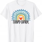 Cute Rainbow Back To School Teacher 3rd Third Grade Girl T-Shirt