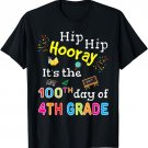 100 Days Of School Gift For Kids Boys 4th Grade Teacher T-Shirt