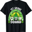 1st Grade Squad Rainbow Gnome Happy St Patricks Day Teacher T-Shirt