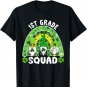 1st Grade Squad Rainbow Gnome Happy St Patricks Day Teacher T-Shirt