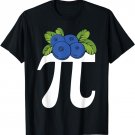 Blueberry Pi Day Pun Funny T-Shirt March 14 3.14