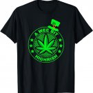 A Wee Bit Highrish Funny 420 Weed Marijuana St Patricks Day T-Shirt