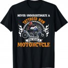 Funny Motorcycle Rider Women Mothers Day Gift Tattooed Biker T-Shirt