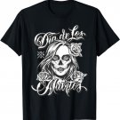 Dia De Los Muertos Mexican Sugar Skull Girl T-Shirt