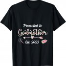 Promoted To Godmother 2023 Mothers Day T-Shirt