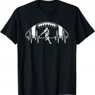 Funny Football Heartbeat American Football Player T-Shirt