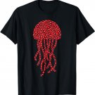Jellyfish Lover Heart Shape Jellyfish Valentine's Day T-Shirt