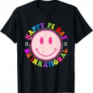 Happy Pi Day Be Irrational Pi 3.14 Smile Face Boys Girls T-Shirt