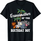 Grandmother of the Birthday Boy Zoo Bday Safari Celebration T-Shirt