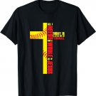 Cross Jesus Softball Baseball Believer Player Match Gift T-Shirt