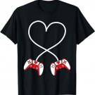 Valentines Day Gamer Boy Controller Men Valentine Video Game T-Shirt