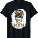 Pittie Mom Messy Bun Pitbull Dog Owners Love Mothers Day T-Shirt