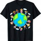 Cute Earth Day 2023 Save Environment Children Around World T-Shirt