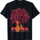 Lover Heart Tree Airedale Terrier Dog Valentine's Day T-Shirt