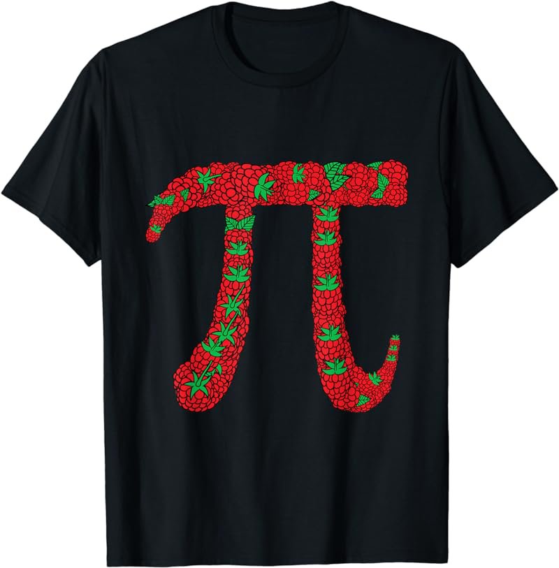 Pi made of Raspberries - Pi Day & Math Lover Gift T-Shirt