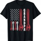 Grandpa American Flag Handyman Tools T-Shirt