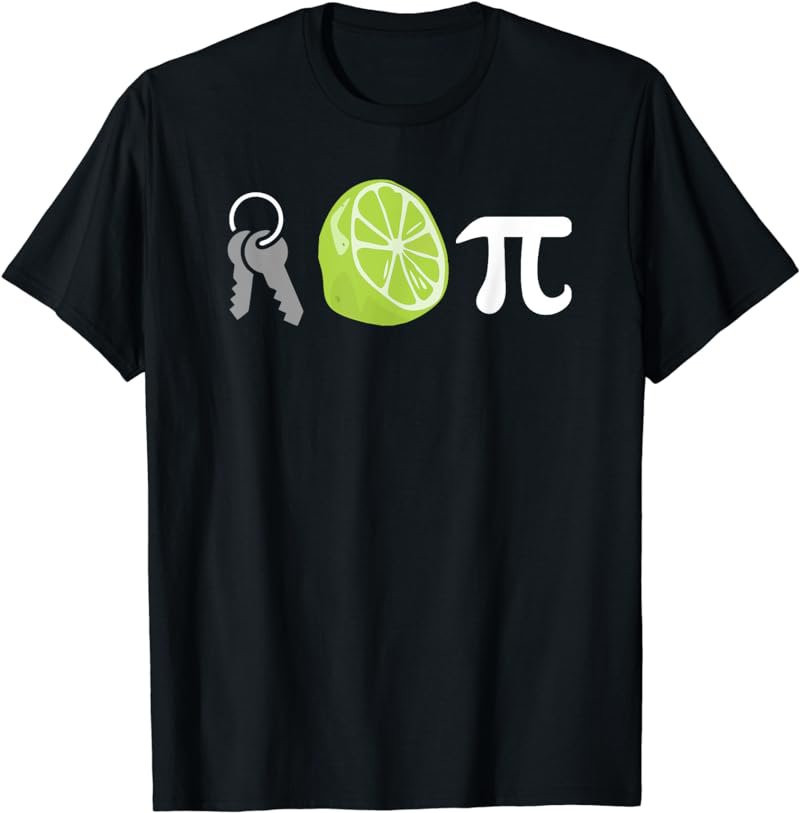 Key Lime Pi Funny Pi Day Symbol Math Geek Teacher T Shirt T-Shirt