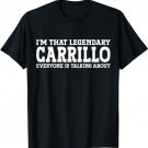 Carrillo Surname Funny Team Family Last Name Carrillo T-Shirt