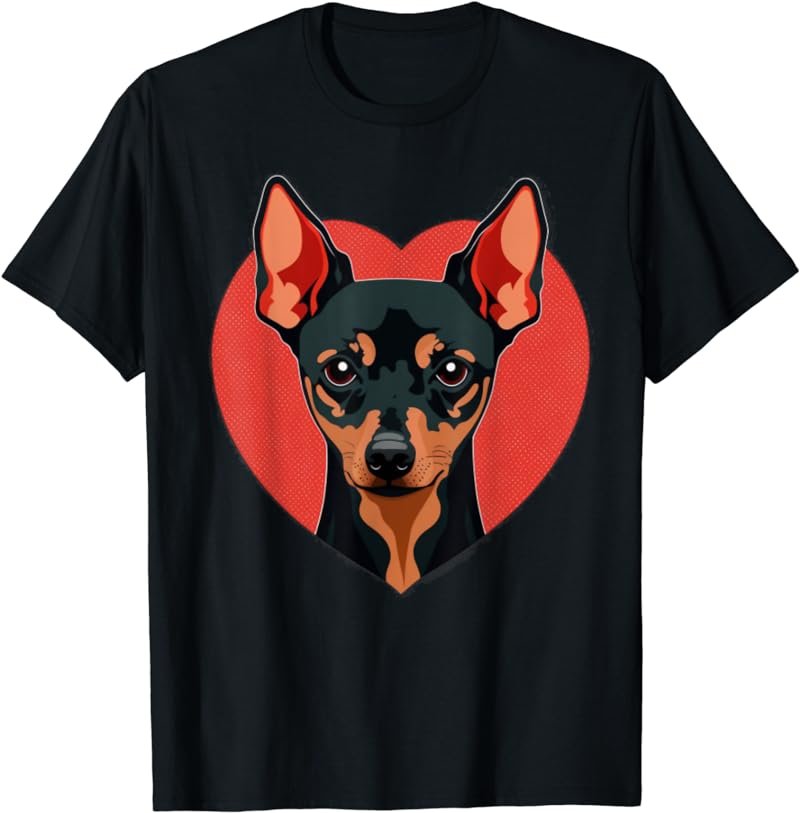 Mini Pinscher Mom Valentines Day T-Shirt