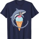Thresher Shark Shirt T Shirt Graphic Tee Sharks & Ice Cream T-Shirt