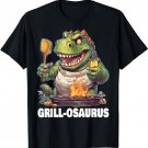 Grill-osaurus Rex BBQ Dinosaur Funny Fathers' Day Grilling T-Shirt