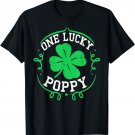 Mens One Lucky Poppy Shirt St Patrick's Day Gifts For Grandpa Men T-Shirt