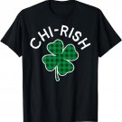 Chi-rish Chicago Plaid Lucky Clover St. Patrick's Day T-Shirt