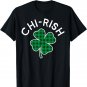 Chi-rish Chicago Plaid Lucky Clover St. Patrick's Day T-Shirt