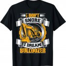 funny gift bulldozer excavator t shirt for son fathers day