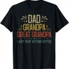 Fathers Day Gift from Grandkids Dad Grandpa Great Grandpa T-Shirt