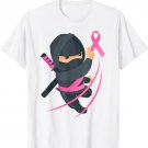 Ninja Martial Arts Support Breast Cancer Awareness Fighter T-Shirt