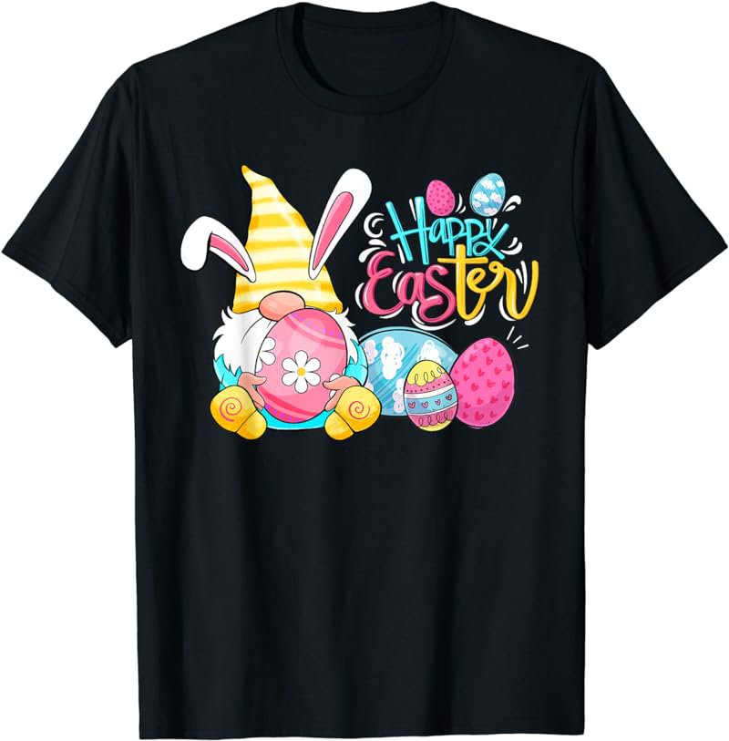 Happy Easter Cute Bunny Gnome Egg Hunting Spring Easter T-Shirt